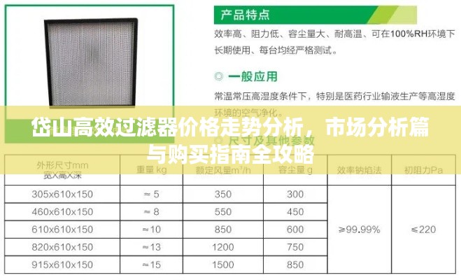 岱山高效过滤器价格走势分析，市场分析篇与购买指南全攻略