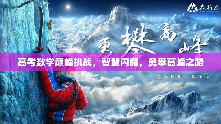 高考数学巅峰挑战，智慧闪耀，勇攀高峰之路