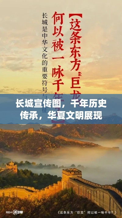 长城宣传图，千年历史传承，华夏文明展现