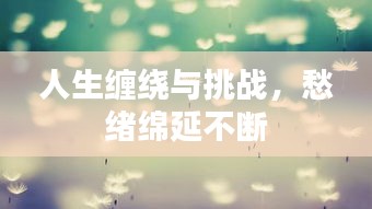 人生缠绕与挑战，愁绪绵延不断