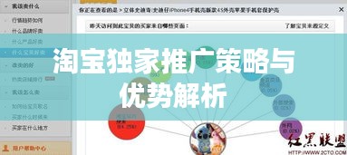 淘宝独家推广策略与优势解析