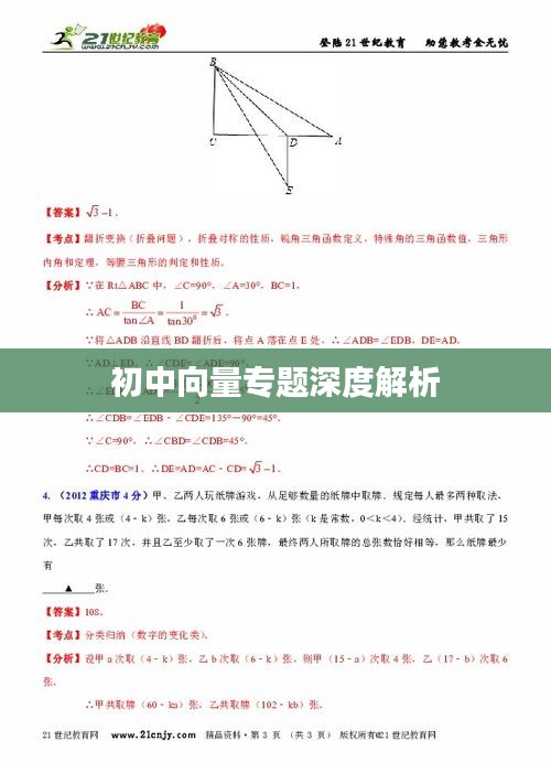 初中向量专题深度解析