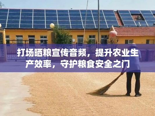 打场晒粮宣传音频，提升农业生产效率，守护粮食安全之门
